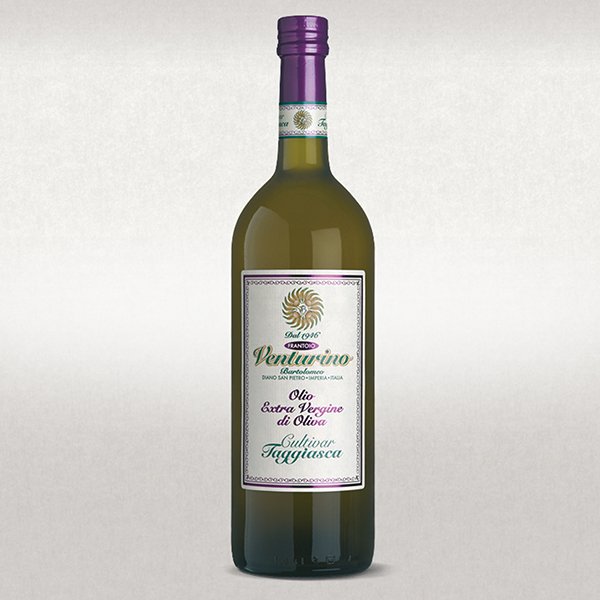Olio Extra Vergine di Oliva<br>Cultivar Taggiasca 100% Italiano<br><b>Cartone da 6 bottiglie da 1 L</b>