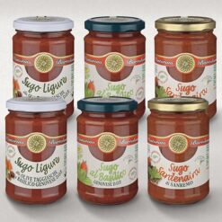 <b>CARTONE MISTO 6 vasi di SUGHI DELLA TRADIZIONE LIGURE</b>